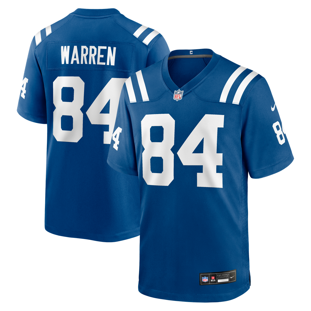 Indianapolis Colts Tyler Warren Royal Team Game Jersey | NFL Football Jersey