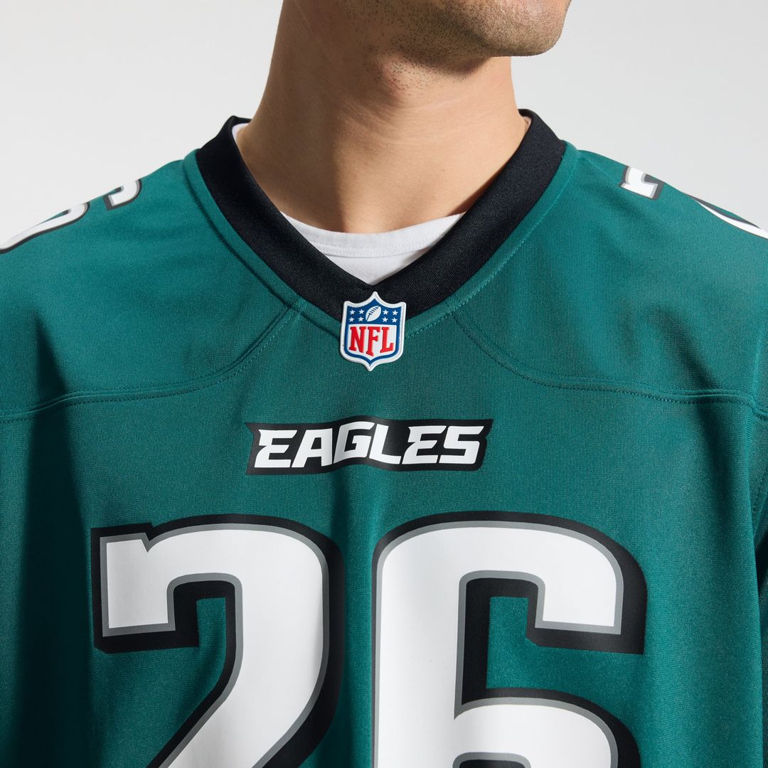 Philadelphia Eagles Saquon Barkley White Game Jersey | NFL Football Jersey
