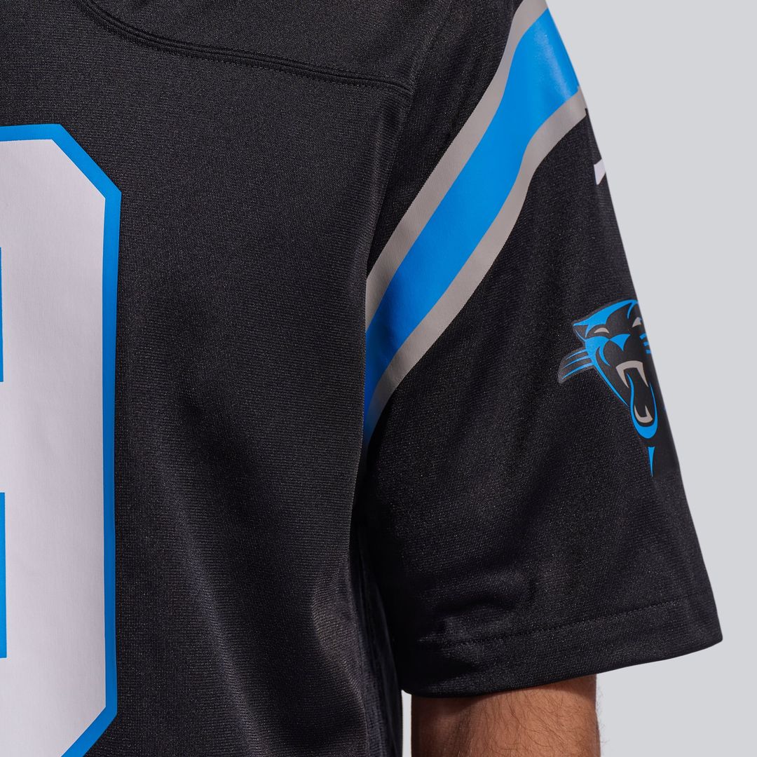 Carolina Panthers Bryce Young Black Team Game Jersey | NFL Football Jersey