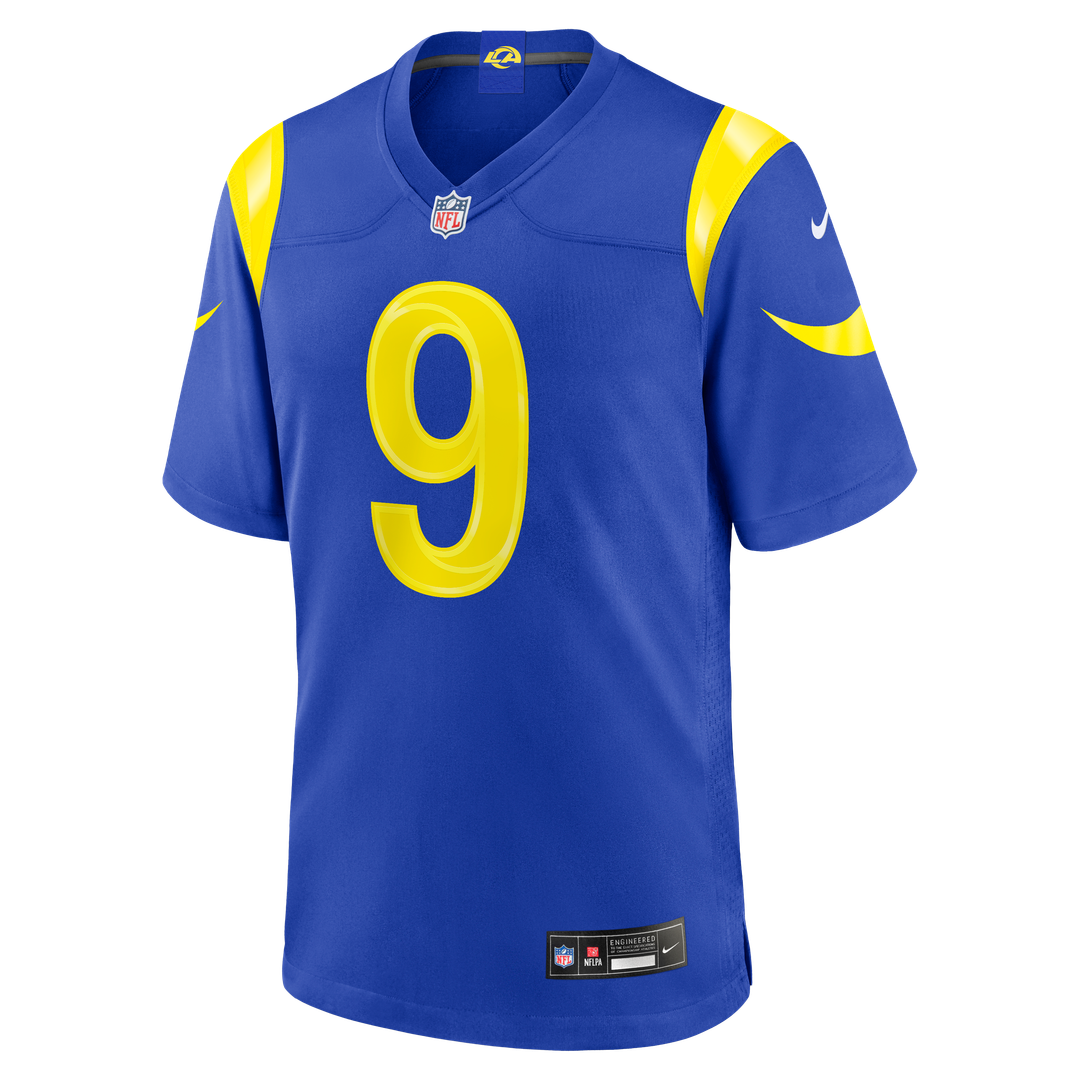 Los Angeles Rams Matthew Stafford Royal Team Game Player Jersey | NFL Football Jersey