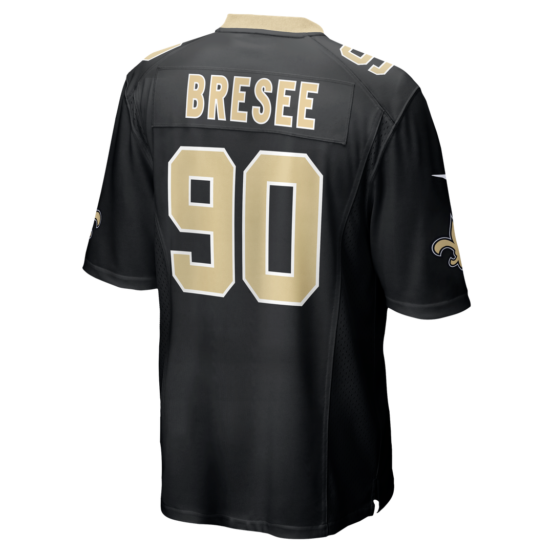 New Orleans Saints Bryan Bresee Black Game Jersey | NFL Football Jersey