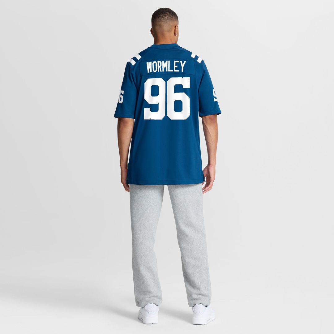 Indianapolis Colts Chris Wormley Royal Team Game Jersey | NFL Football Jersey