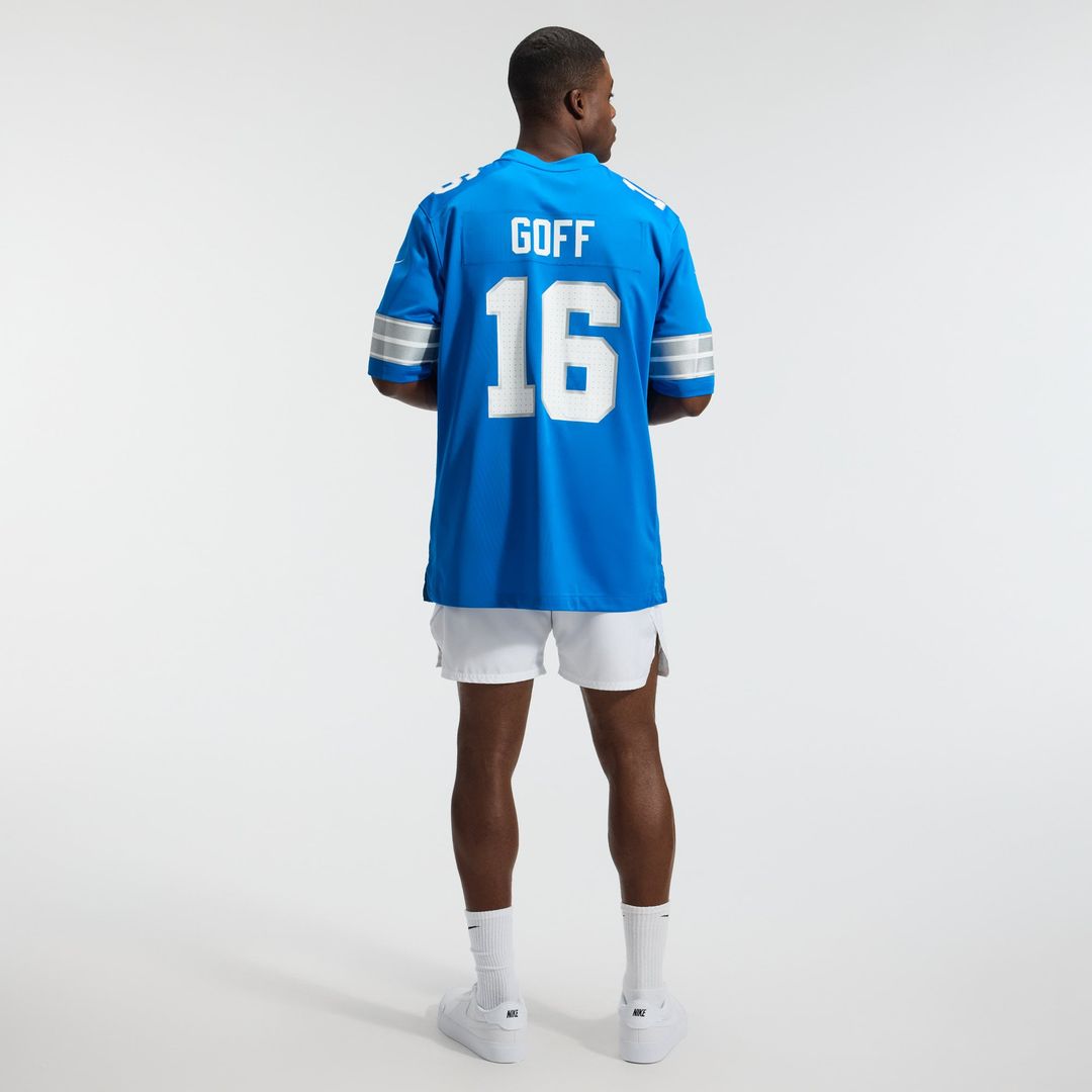 Detroit Lions Jared Goff Blue Game Jersey | NFL Football Jersey