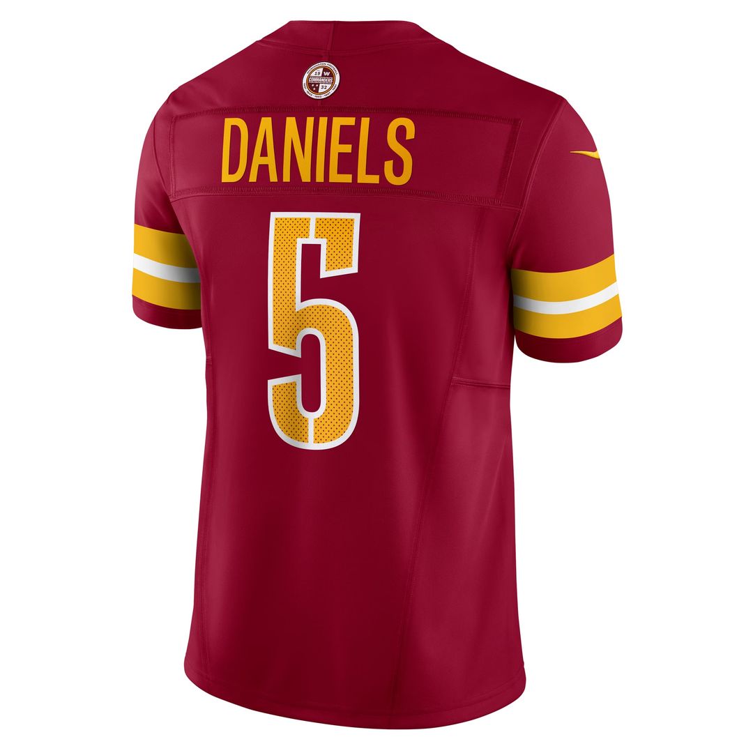 Washington Commanders Jayden Daniels White Vapor F.U.S.E. Limited Super Bowl Era Jersey | NFL Football Jersey