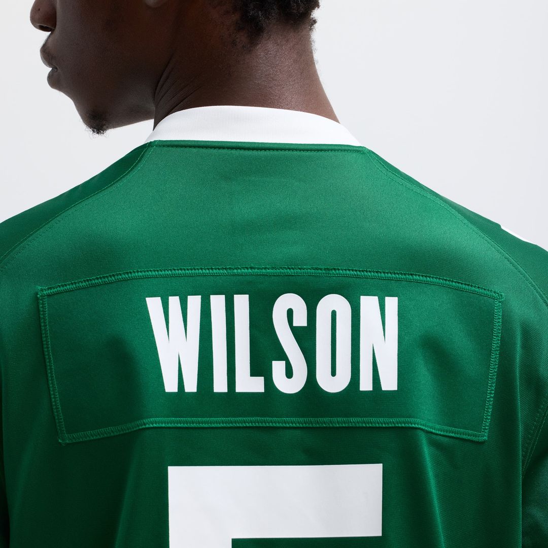 New York Jets Garrett Wilson Legacy White Game Jersey | NFL Football Jersey