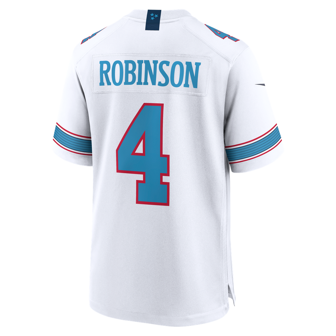 Tennessee Titans Wan'Dale Robinson White Game Jersey | NFL Football Jersey