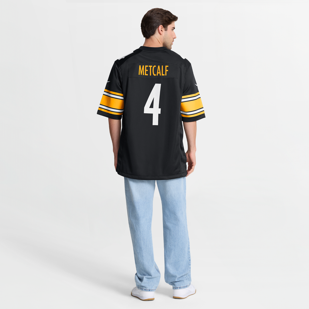 Pittsburgh Steelers DK Metcalf Black Game Player Jersey | NFL Football Jersey