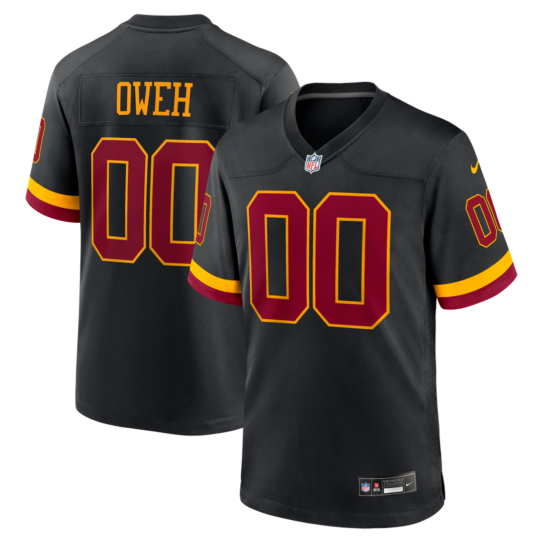 Washington Commanders Odafe Oweh Black Hail Raiser Alternate Game Jersey | NFL Football Jersey