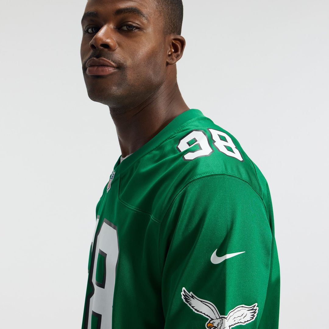 Philadelphia Eagles Jalen Carter White Game Jersey | NFL Football Jersey
