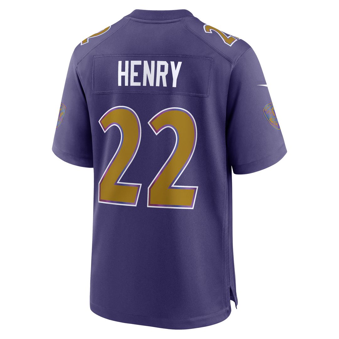 Baltimore Ravens Derrick Henry Purple Alternate Game Jersey | NFL Football Jersey