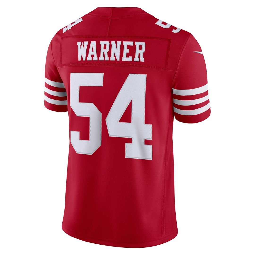 San Francisco 49ers Fred Warner White Alternate Vapor F.U.S.E. Stitched Limited Jersey | NFL Football Jersey