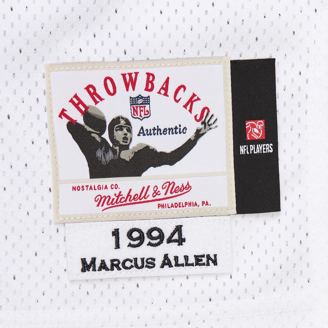 Kansas City Chiefs 1994 Marcus Allen White Authentic Throwback Retired Player Jersey | NFL Football Jersey