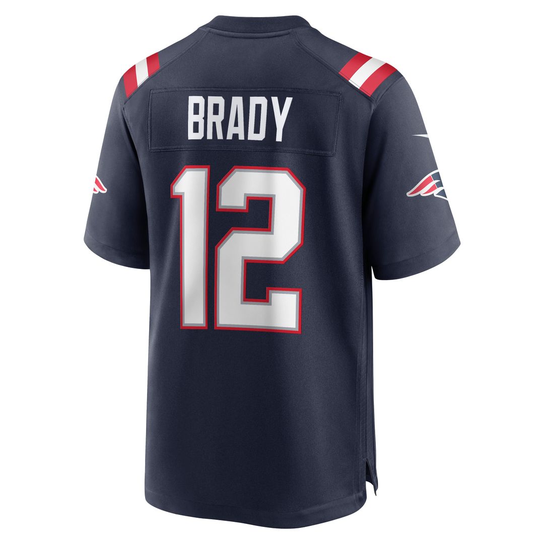 New England Patriots Tom Brady White Retired Game Jersey | NFL Football Jersey