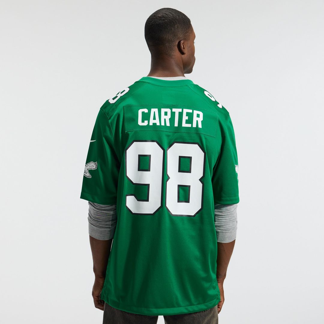 Philadelphia Eagles Jalen Carter White Game Jersey | NFL Football Jersey