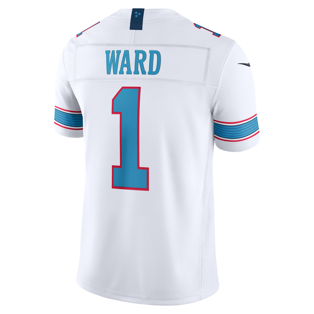 Tennessee Titans Cameron Ward Light Blue Team Vapor F.U.S.E. Stitched Limited Jersey | NFL Football Jersey