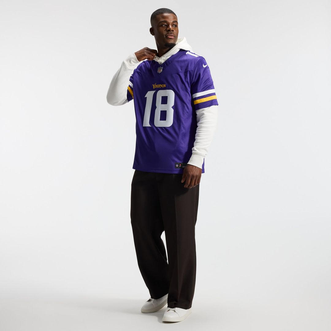 Minnesota Vikings Justin Jefferson White Alternate Vapor F.U.S.E. Stitched Limited Jersey | NFL Football Jersey