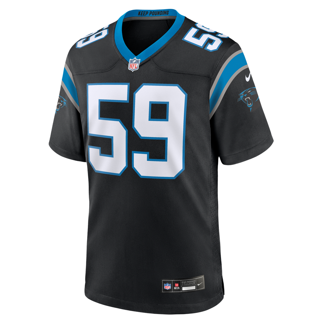 Carolina Panthers Luke Kuechly Black Team Game Jersey | NFL Football Jersey