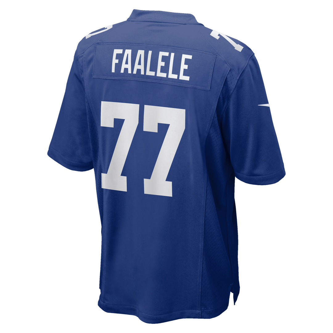 New York Giants Daniel Faalele Royal Team Game Jersey | NFL Football Jersey