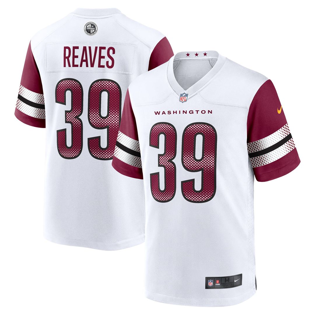 Washington Commanders Jeremy Reaves Burgundy Game Jersey | NFL Football Jersey