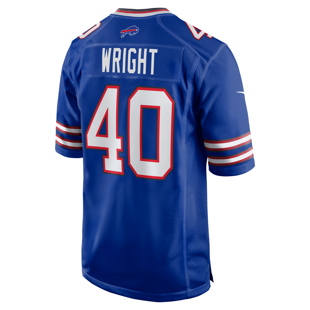 Buffalo Bills Matthew Wright Royal Team Game Jersey | NFL Football Jersey