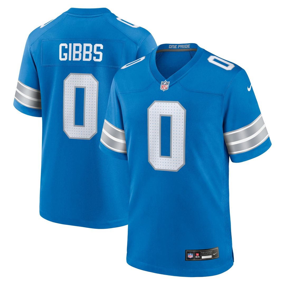 Detroit Lions Jahmyr Gibbs White Game Player Jersey | NFL Football Jersey