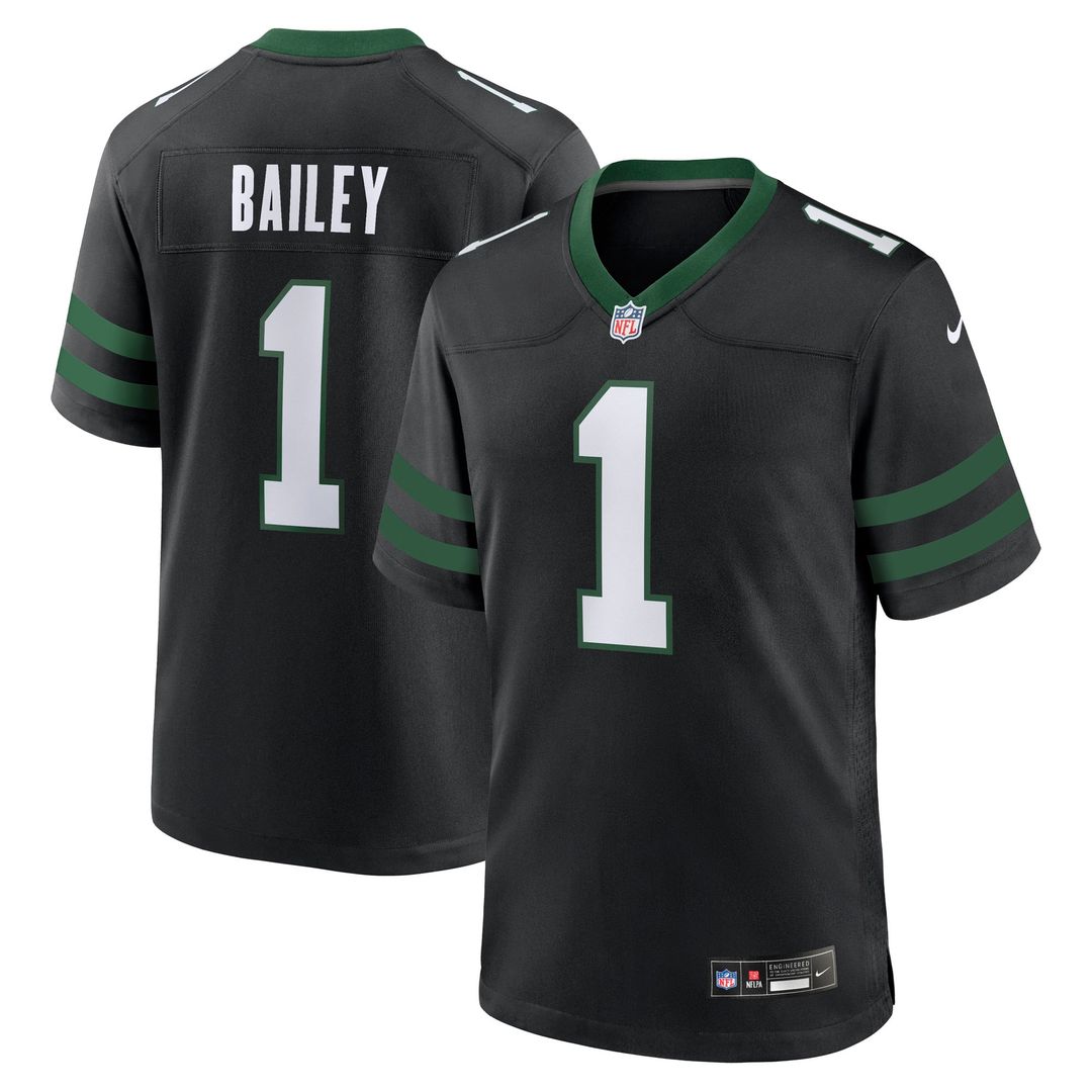 New York Jets David Bailey Green Team Game Jersey | NFL Football Jersey