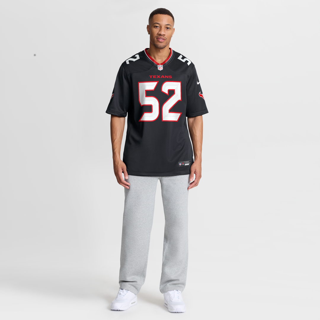 Houston Texans Xavier Thomas Navy Team Game Jersey | NFL Football Jersey