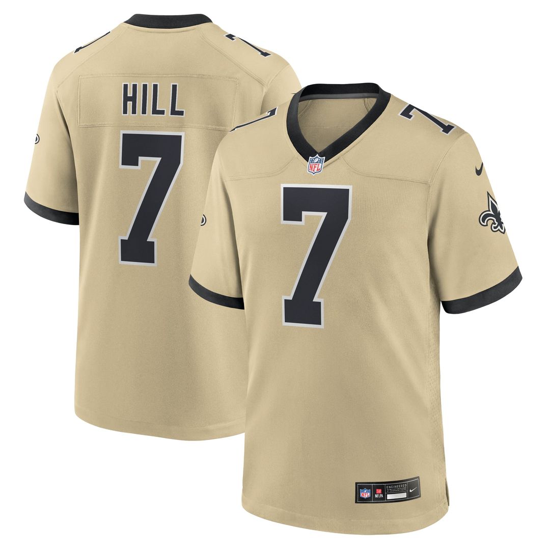 New Orleans Saints Taysom Hill Black Game Jersey | NFL Football Jersey