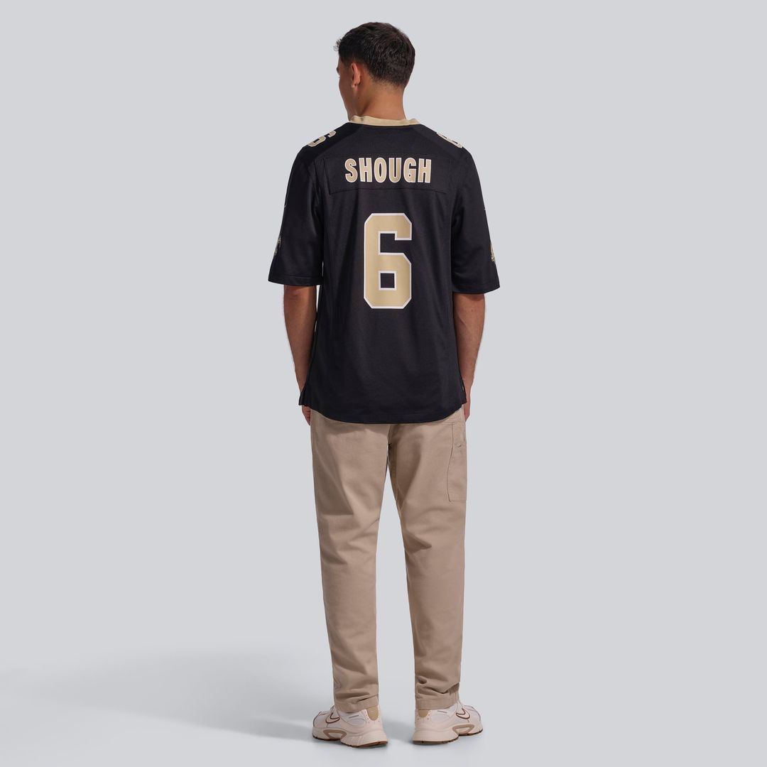 New Orleans Saints Tyler Shough Black Game Jersey | NFL Football Jersey