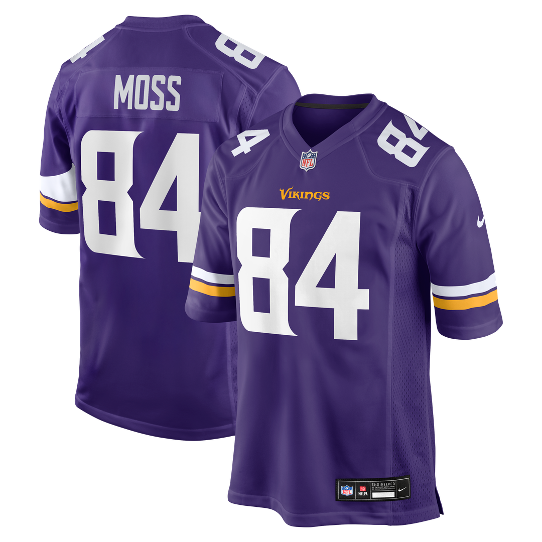 Minnesota Vikings Randy Moss Purple Game Retired Player Jersey | NFL Football Jersey