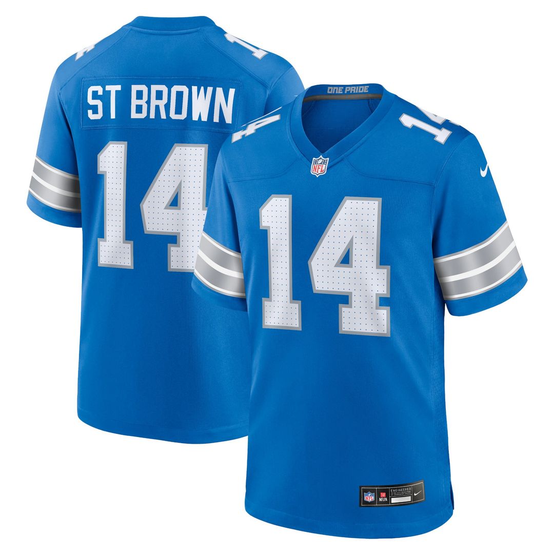 Detroit Lions Amon-Ra St. Brown Black 2nd Alternate Game Jersey | NFL Football Jersey