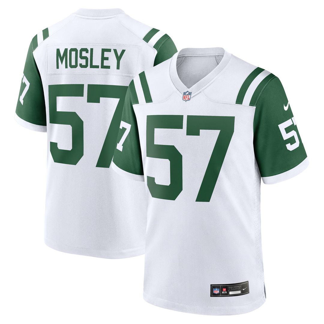 New York Jets C.J. Mosley White Classic Alternate Game Jersey | NFL Football Jersey