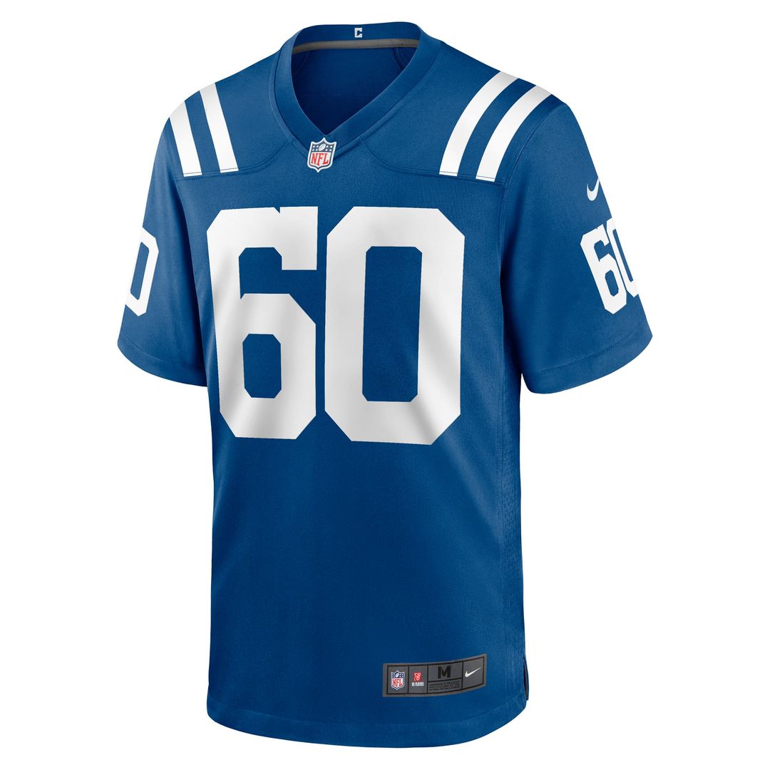Indianapolis Colts Tanor Bortolini Royal Game Jersey | NFL Football Jersey