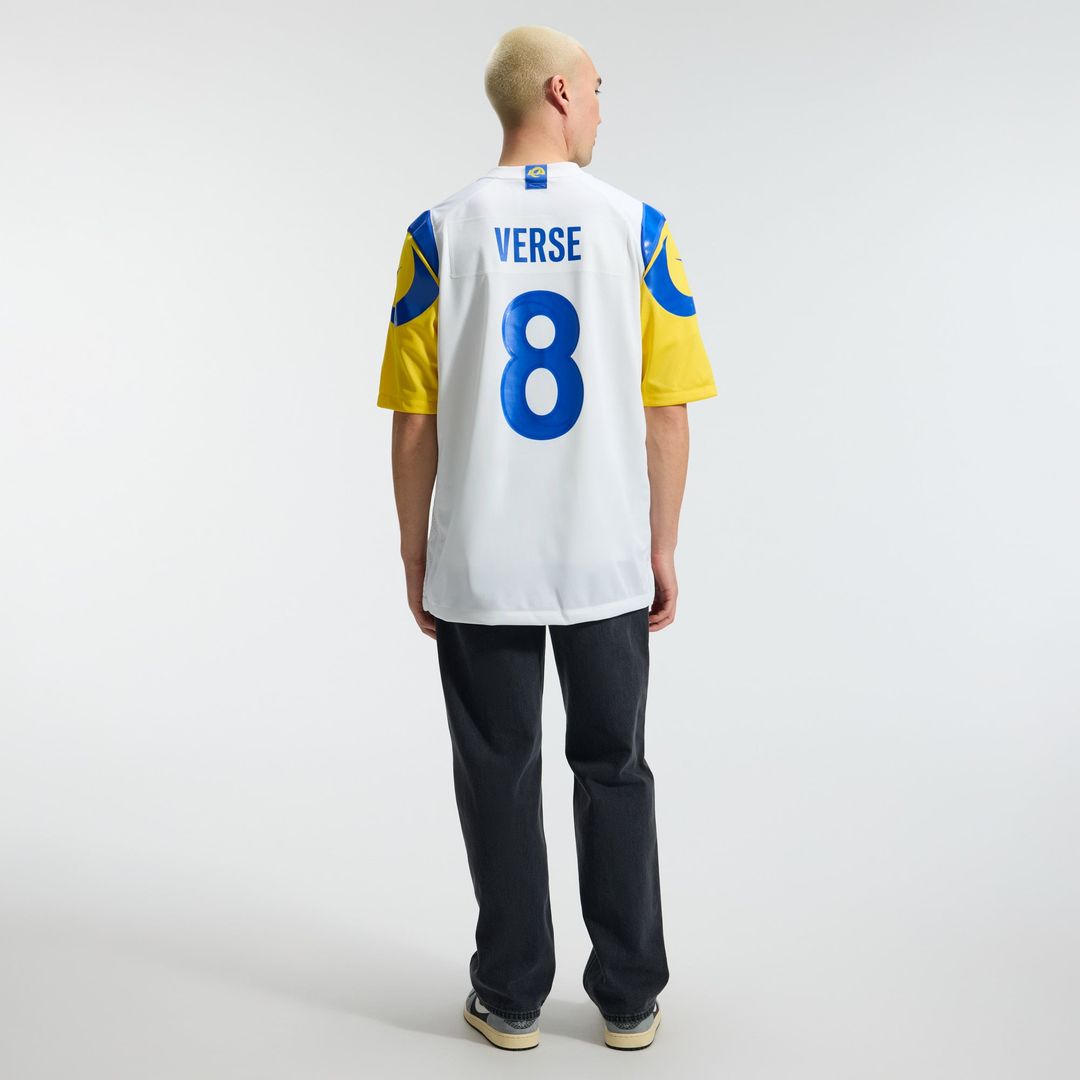 Los Angeles Rams Jared Verse White White Game Player Jersey | NFL Football Jersey