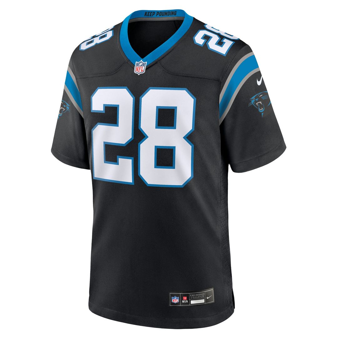 Carolina Panthers Damarri Mathis Black Team Game Jersey | NFL Football Jersey