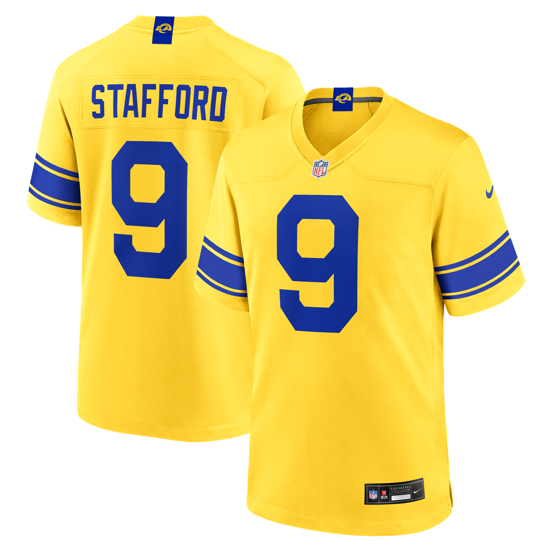 Los Angeles Rams Matthew Stafford Classic Sol Game Jersey | NFL Football Jersey