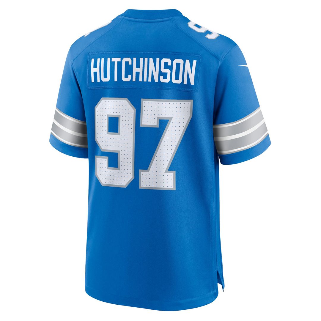 Detroit Lions Aidan Hutchinson Black 2nd Alternate Game Jersey | NFL Football Jersey