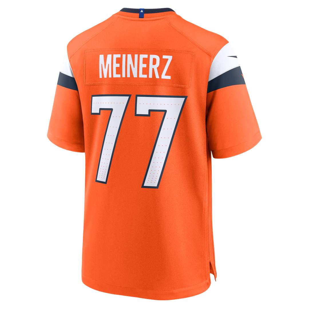 Denver Broncos Quinn Meinerz Orange Team Game Jersey | NFL Football Jersey