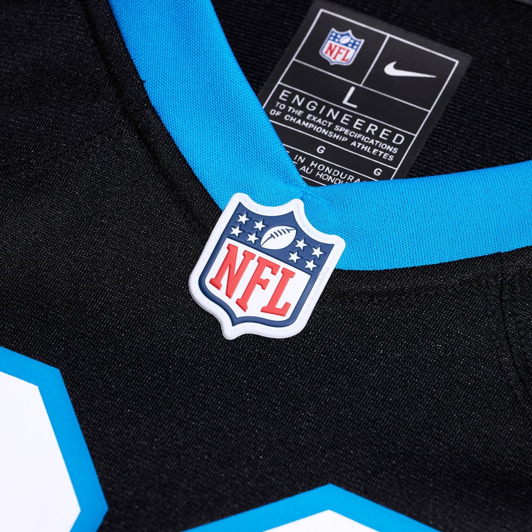 Carolina Panthers Demani Richardson Black Team Game Jersey | NFL Football Jersey