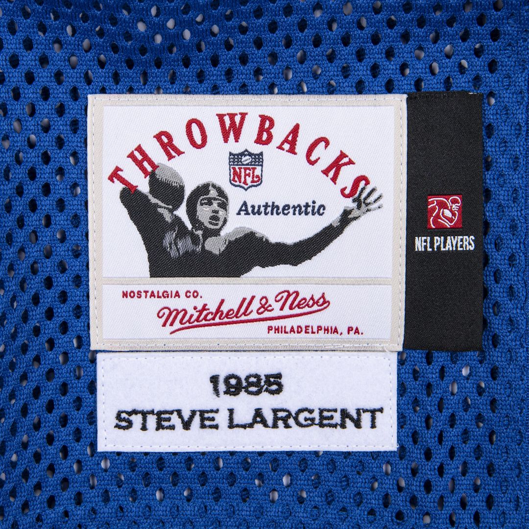 Seattle Seahawks 1985 Steve Largent Royal Authentic Throwback Retired Player Jersey | NFL Football Jersey
