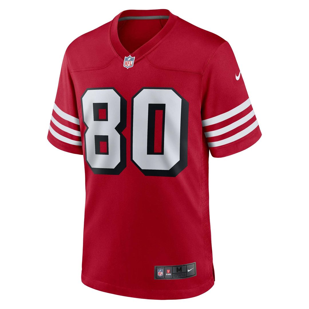 San Francisco 49ers Jerry Rice Scarlet Retired Player Alternate Game Jersey | NFL Football Jersey