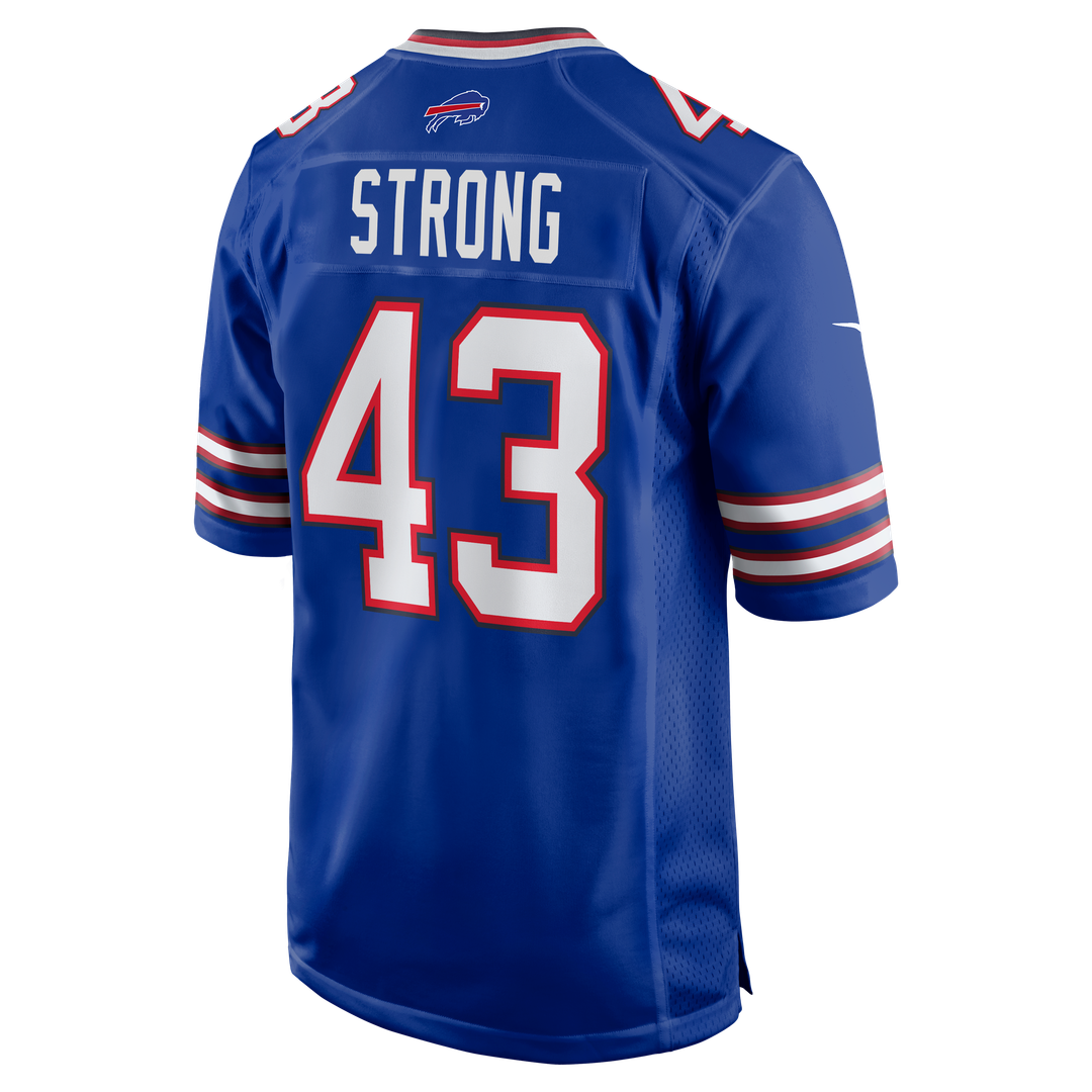 Buffalo Bills Dorian Strong Royal Team Game Jersey | NFL Football Jersey