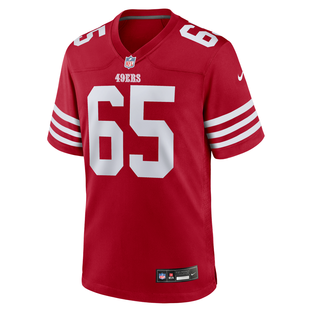 San Francisco 49ers Drew Moss Scarlet Team Game Jersey | NFL Football Jersey