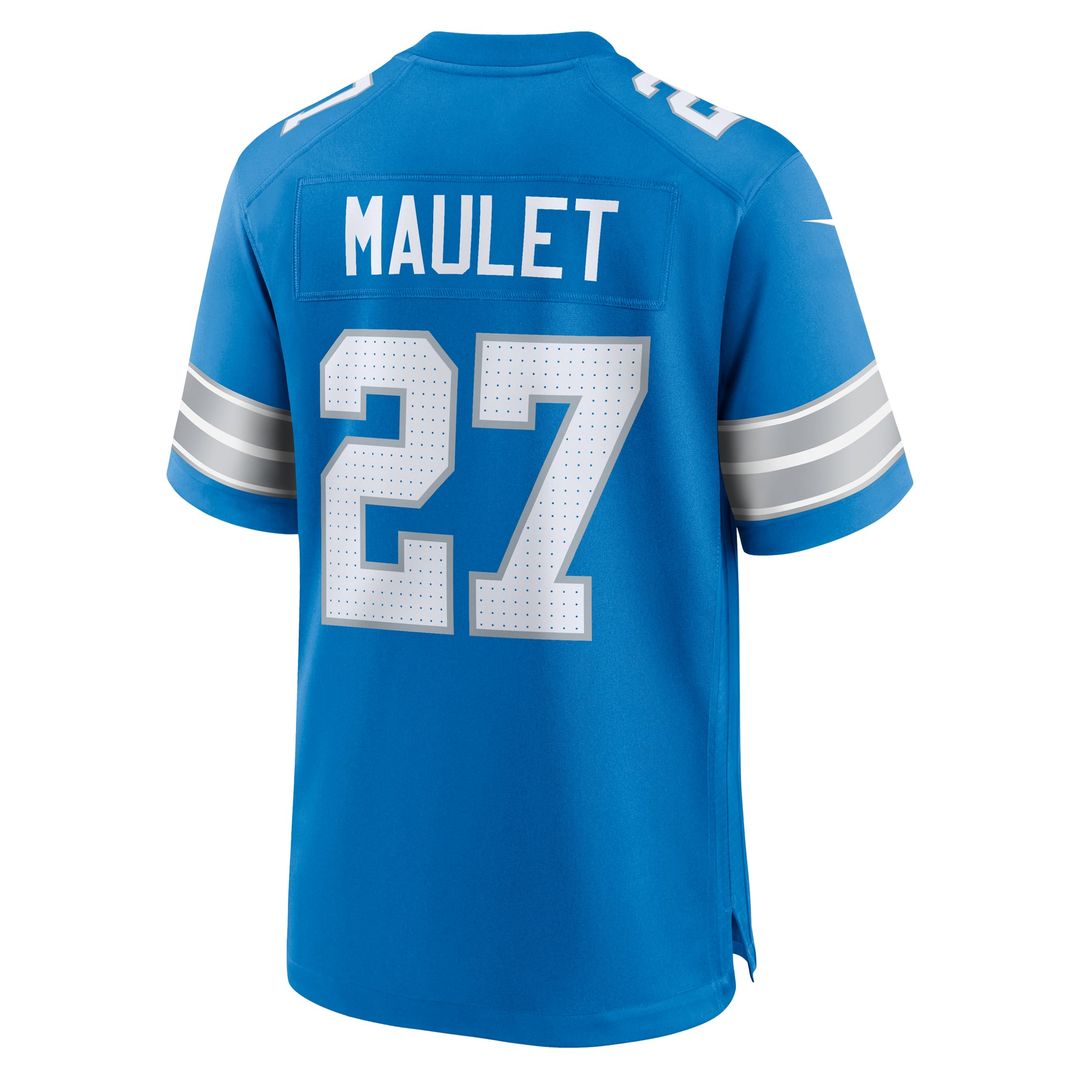 Detroit Lions Arthur Maulet Blue Team Game Jersey | NFL Football Jersey