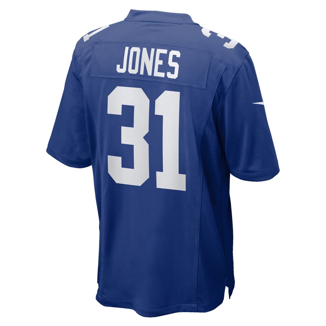 New York Giants Nic Jones Royal Team Game Jersey | NFL Football Jersey