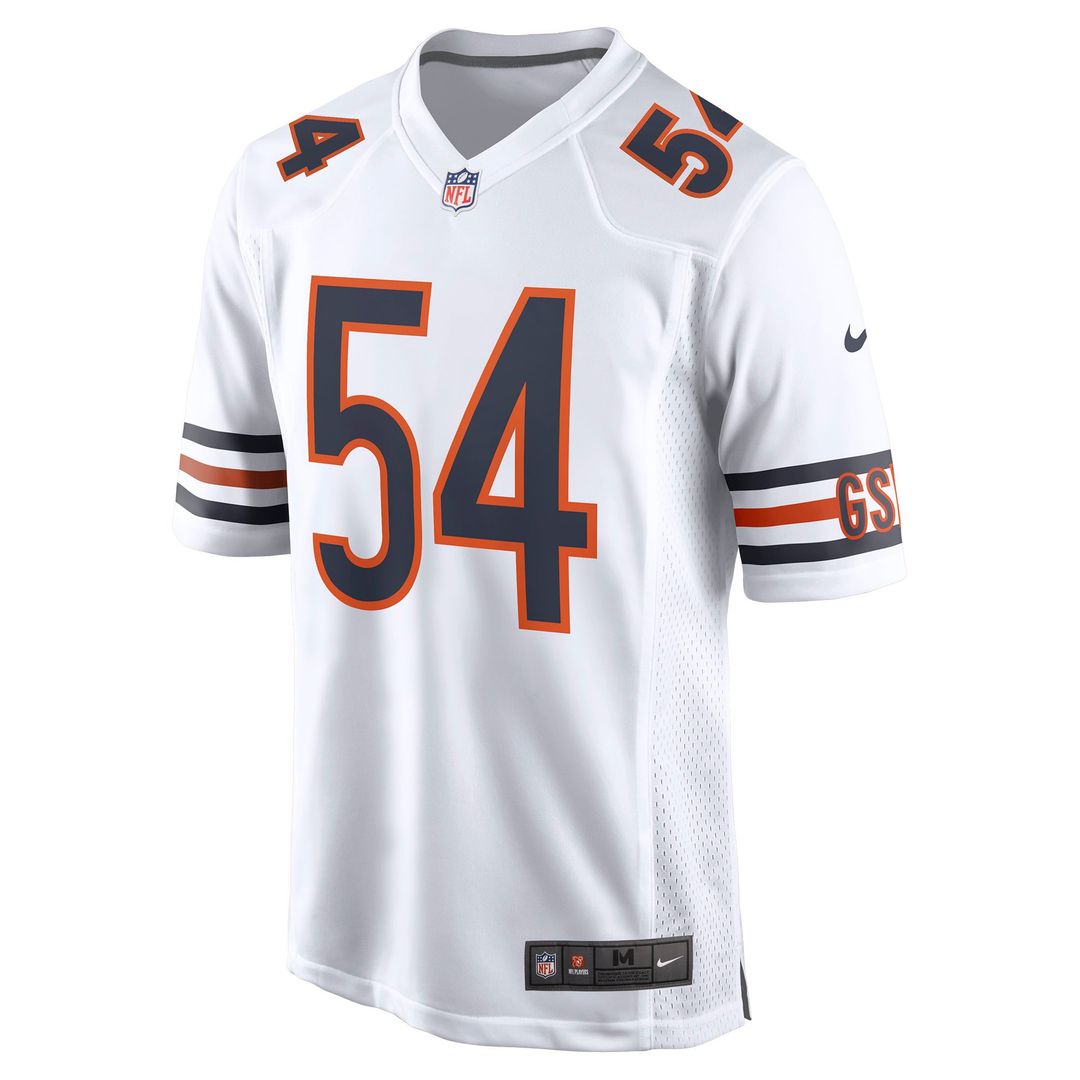 Chicago Bears Brian Urlacher White Retired Player Game Jersey | NFL Football Jersey