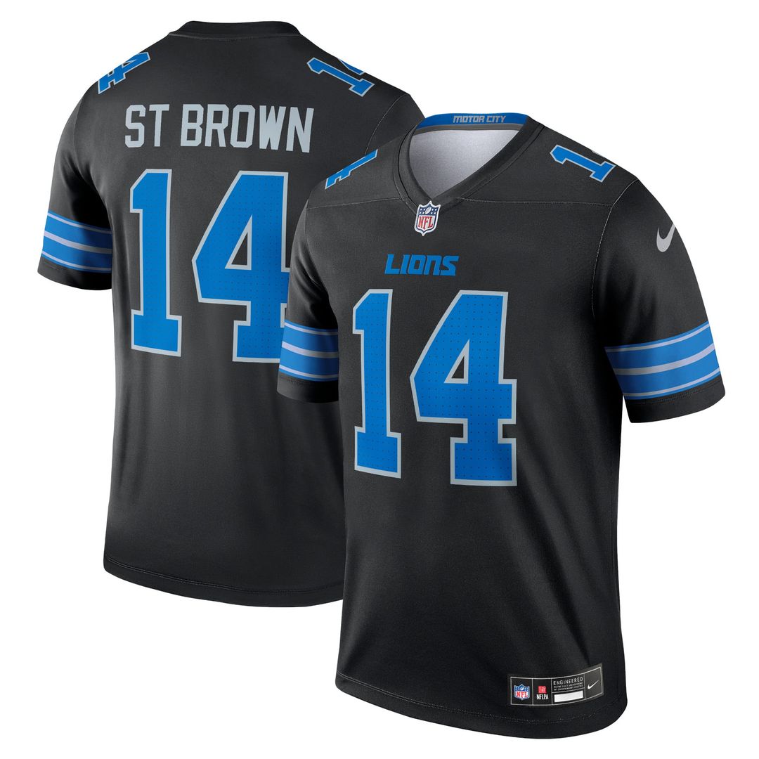 Detroit Lions Amon-Ra St. Brown Blue Legend Player Performance Top