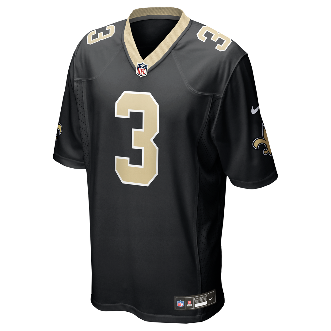 New Orleans Saints Travis Etienne Jr Black Game Jersey | NFL Football Jersey