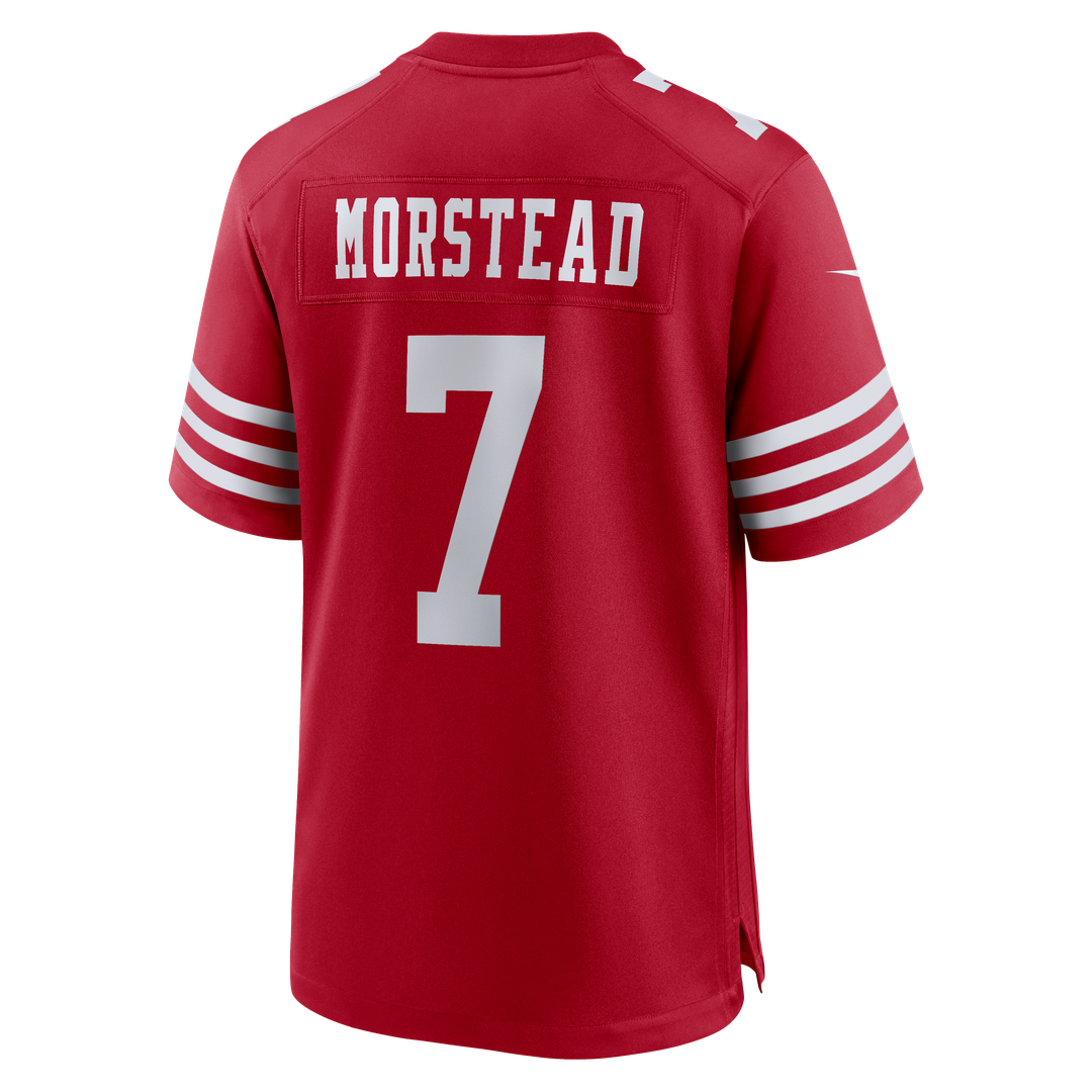 San Francisco 49ers Thomas Morstead Scarlet Team Game Jersey | NFL Football Jersey