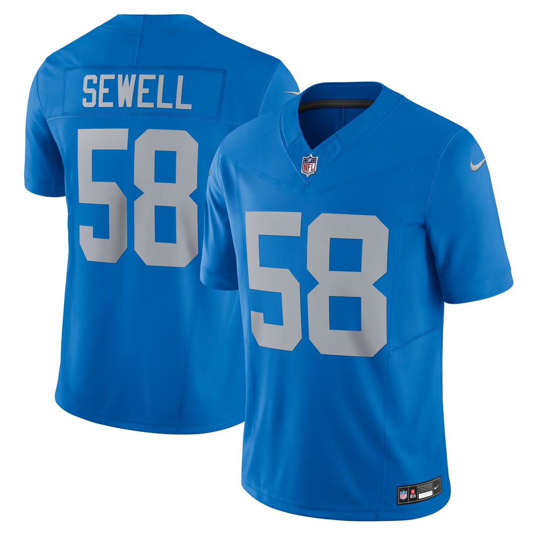 Detroit Lions Penei Sewell Black Vapor F.U.S.E. Alternate Limited Jersey | NFL Football Jersey